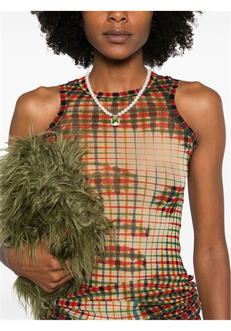 mini abito tank top tartan face donna multicolor in polimmide JEAN PAUL GAULTIER | 24/31-F-RO273-T563-95105030
